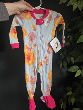 Burts Bees Footie Pajamas NWT 3-6 Months